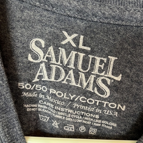 Samuel Adams blue T-shirt size XL - Picture 3 of 3